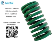 Matériaux OD10~63mm de la couleur verte 50CrVA de ressorts de moule de charge de lumière de norme d'OIN 10243