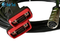 Le câble de commande ROUISSENT le câble d'AISG avec de D-sous 15 contacts usinés par mâle de Pin de connecteurs au câble de C091 AISG M10