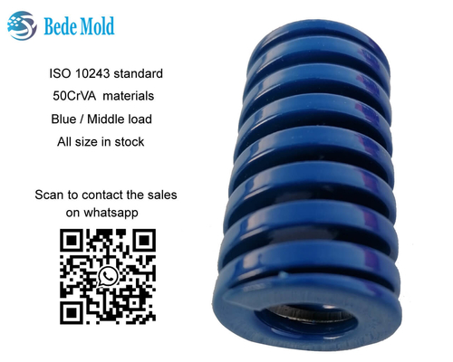 Norme ISO10243 rectangulaire de charge de moule de ressorts de série bleue moyenne de la couleur B